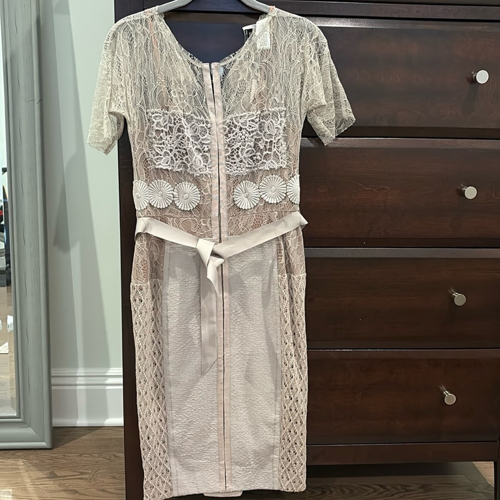 Anthropologie Beguile by Byron Lars lace cocktail dress